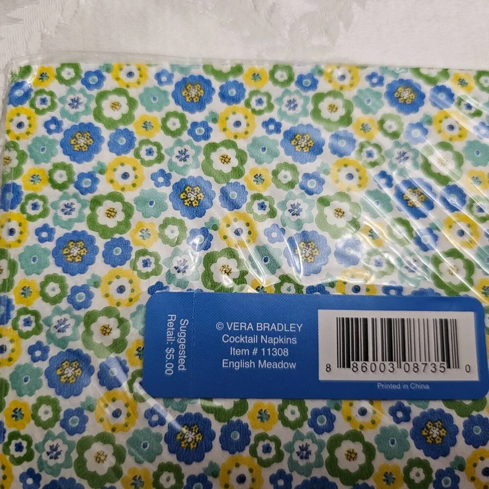 Vera Bradley Cocktail Napkins! New!